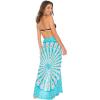 imageBack From Bali Womens Sarong Beach Swimsuit Bikini Cover up Wrap Peacock ampamp ClipTurquoise Fiesta