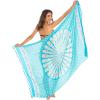 imageBack From Bali Womens Sarong Beach Swimsuit Bikini Cover up Wrap Peacock ampamp ClipTurquoise Fiesta