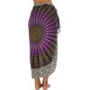 imageBack From Bali Womens Sarong Beach Swimsuit Bikini Cover up Wrap Peacock ampamp ClipTurquoise Purple