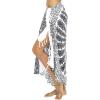 imageBack From Bali Womens Sarong Beach Swimsuit Bikini Cover up Wrap Peacock ampamp ClipWhite Black