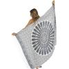 imageBack From Bali Womens Sarong Beach Swimsuit Bikini Cover up Wrap Peacock ampamp ClipWhite Black