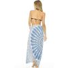 imageBack From Bali Womens Sarong Beach Swimsuit Bikini Cover up Wrap Peacock ampamp ClipWhite Blue