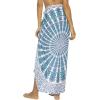 imageBack From Bali Womens Sarong Beach Swimsuit Bikini Cover up Wrap Peacock ampamp ClipWhite Tosca