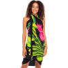 imageBack From Bali Womens Sarong Coverup Hand Painted Flower Swimsuit Wrap Skirt Beach Pareo with Coconut ClipHibiscus Black