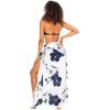 imageBack From Bali Womens Sarong Swimsuit Cover Up Floral Hibiscus Sequins Beach Wear Bikini Wrap Skirt with Coconut ClipNavy