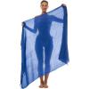 imageBack From Bali Womens Sarong Wrap Swimsuit Cover Up Solid Beach Pareo Bathing Suit Skirt Coconut Tie ClipAzure Blue