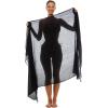 imageBack From Bali Womens Sarong Wrap Swimsuit Cover Up Solid Beach Pareo Bathing Suit Skirt Coconut Tie ClipBlack