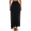 imageBack From Bali Womens Sarong Wrap Swimsuit Cover Up Solid Beach Pareo Bathing Suit Skirt Coconut Tie ClipBlack