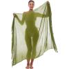 imageBack From Bali Womens Sarong Wrap Swimsuit Cover Up Solid Beach Pareo Bathing Suit Skirt Coconut Tie ClipOlive