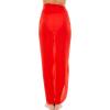 imageBack From Bali Womens Sarong Wrap Swimsuit Cover Up Solid Beach Pareo Bathing Suit Skirt Coconut Tie ClipRed