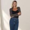 imageBack From Bali Womens Sheer Arm Cover Shrug Long Sleeve Open Front Cropped Mesh Bolero CardiganBlack Gold