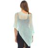 imageBack From Bali Womens Sheer Poncho Shrug Bolero Lightweight Summer Shrug Pullover SweaterAqua