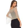 imageBack From Bali Womens Sheer Poncho Shrug Bolero Lightweight Summer Shrug Pullover SweaterBeige