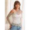imageBack From Bali Womens Sheer Poncho Shrug Bolero Lightweight Summer Shrug Pullover SweaterBeige