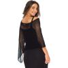 imageBack From Bali Womens Sheer Poncho Shrug Bolero Lightweight Summer Shrug Pullover SweaterBlack