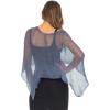 imageBack From Bali Womens Sheer Poncho Shrug Bolero Lightweight Summer Shrug Pullover SweaterBlue Jean