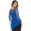 imageBack From Bali Womens Sheer Poncho Shrug Bolero Lightweight Summer Shrug Pullover SweaterBluebell