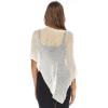 imageBack From Bali Womens Sheer Poncho Shrug Bolero Lightweight Summer Shrug Pullover SweaterCreamOff White