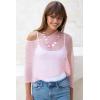 imageBack From Bali Womens Sheer Poncho Shrug Bolero Lightweight Summer Shrug Pullover SweaterLight Pink