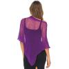 imageBack From Bali Womens Sheer Poncho Shrug Bolero Lightweight Summer Shrug Pullover SweaterPurple