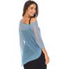 imageBack From Bali Womens Sheer Poncho Shrug Bolero Lightweight Summer Shrug Pullover SweaterWedgewood Blue