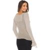 imageBack From Bali Womens Sheer Shrug Bolero Long Sleeves Cropped Cardigan Lite Bell SleevesBeige