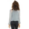 imageBack From Bali Womens Sheer Shrug Bolero Long Sleeves Cropped Cardigan Lite Bell SleevesGrey