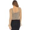 imageBack From Bali Womens Sheer Shrug Bolero Long Sleeves Cropped Cardigan Lite Bell SleevesMocca