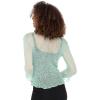 imageBack From Bali Womens Sheer Shrug Ruffle Cardigan Lightweight Sweater Bolero Arm CoverAqua