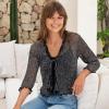 imageBack From Bali Womens Sheer Shrug Ruffle Cardigan Lightweight Sweater Bolero Arm CoverBlack Silver