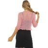 imageBack From Bali Womens Sheer Shrug Ruffle Cardigan Lightweight Sweater Bolero Arm CoverBlossom