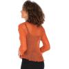 imageBack From Bali Womens Sheer Shrug Ruffle Cardigan Lightweight Sweater Bolero Arm CoverBurnt Orange
