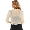 imageBack From Bali Womens Sheer Shrug Ruffle Cardigan Lightweight Sweater Bolero Arm CoverFrappe