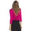 imageBack From Bali Womens Sheer Shrug Ruffle Cardigan Lightweight Sweater Bolero Arm CoverFuchsia