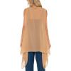 imageBack From Bali Womens Sleeveless Kimono Duster Sheer Chiffon Boho Cardigan VestMocha