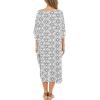 imageBack From Bali Womens Swimsuit Cover Up Long Poncho Print V Neck Pullover Beach Caftan for Bathing SuitOlympic Black