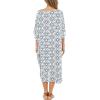 imageBack From Bali Womens Swimsuit Cover Up Long Poncho Print V Neck Pullover Beach Caftan for Bathing SuitOlympic Navy