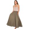 imageBack From Bali Womens Boho Wide Leg Palazzo Pants Smocked Waist Harem Lounge Loose Summer Beach PantsOlive