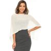 imageBack From Bali Womens Cotton Shrug Poncho Lightweight Summer Shrug Pullover SweaterCream