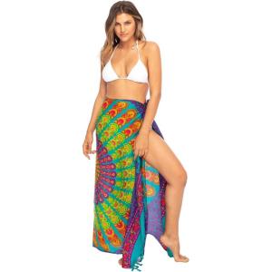 imageBack From Bali Womens Sarong Beach Swimsuit Bikini Cover up Wrap Peacock ampamp ClipTosca Pink