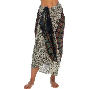 imageBack From Bali Womens Sarong Beach Swimsuit Bikini Cover up Wrap Peacock ampamp ClipTurquoise Purple