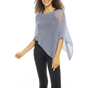 imageBack From Bali Womens Sheer Poncho Shrug Bolero Lightweight Summer Shrug Pullover SweaterChina Blue