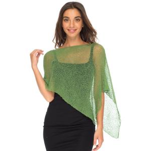 imageBack From Bali Womens Sheer Poncho Shrug Bolero Lightweight Summer Shrug Pullover SweaterGreen