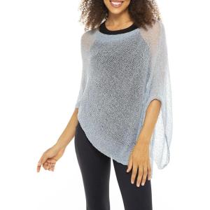 imageBack From Bali Womens Sheer Poncho Shrug Bolero Lightweight Summer Shrug Pullover SweaterGrey