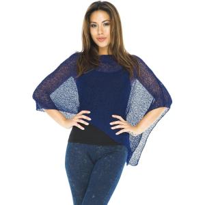 imageBack From Bali Womens Sheer Poncho Shrug Bolero Lightweight Summer Shrug Pullover SweaterNavy