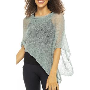 imageBack From Bali Womens Sheer Poncho Shrug Bolero Lightweight Summer Shrug Pullover SweaterSage