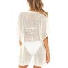imageBack From Bali Womens 100 Cotton Knit Short Swimsuit Cover Up Lightweight Artisan Flowy Pullover Beach PonchoNatural