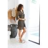 imageBack From Bali Womens Metallic Sheer Long Cardigan Open Front Shrug Lite Kimono Sweater Lightweight KnitBlack Gold