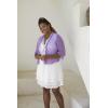 imageBack From Bali Womens Plus Size Ruffle Shrug Bolero Sheer Cardigan Arm Cover 2X 3X 4X Lightweight Brown