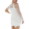 imageBack From Bali Womens Plus Size Sheer Poncho Shrug  Lightweight Knit Pullover Bolero Sweater 2X 3X 4XCreamOffwhite